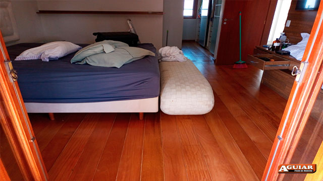 Colocação de piso de madeira sp<