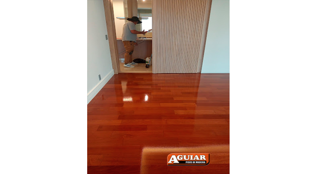 Ebanização piso de madeira